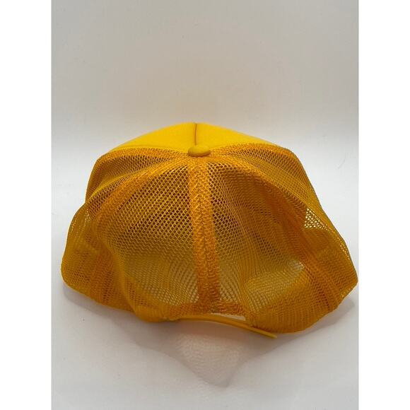 OTTO Men's Yellow Don't Worry Be Happy Graphic Mesh Trucker Snapback Hat SZ OS - Picture 6 of 8